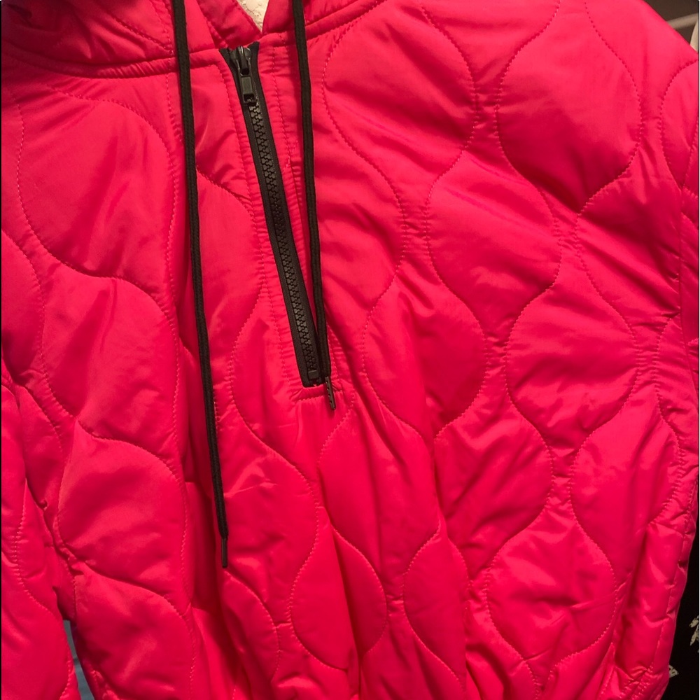 Hot pink puffer